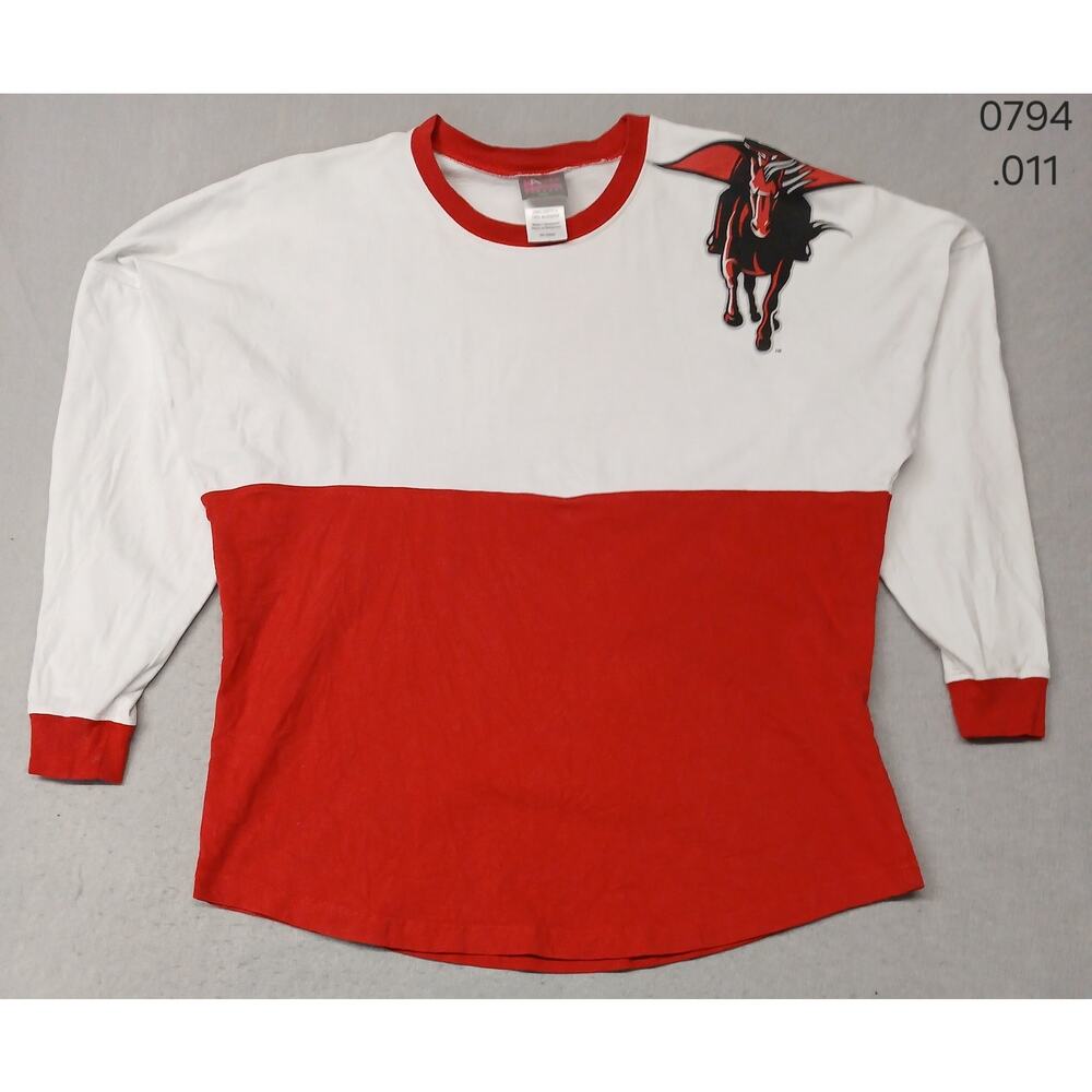 Knights Apparel (Medium) Multicolor T.T.U  Red Raiders Shirt